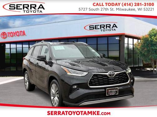 Midnight Black Metallic 2023 Toyota Highlander Platinum