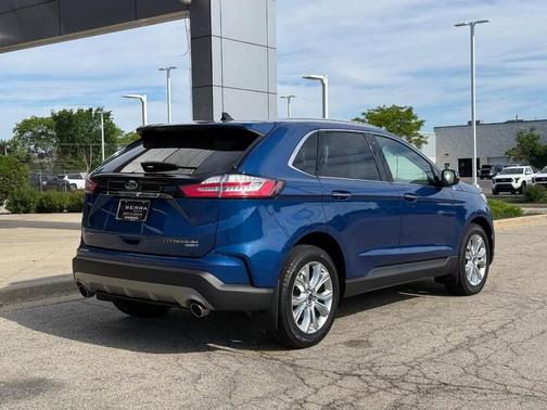 Atlas Blue Metallic 2020 Ford Edge Titanium
