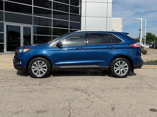 Atlas Blue Metallic 2020 Ford Edge Titanium