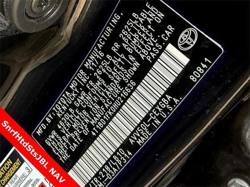 2017 Toyota Camry Hybrid XLE