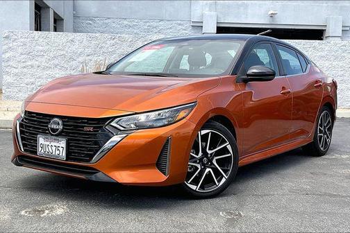Orange Metallic 2025 Nissan Sentra SR