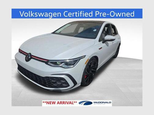 Opal White Pearl Effect 2024 Volkswagen Golf GTI 2.0T Autobahn