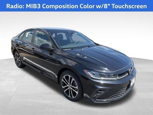 Deep Black Pearl Effect 2025 Volkswagen Jetta 1.5T Sport