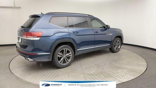 Tourmaline Blue Metallic 2021 Volkswagen Atlas 3.6 V6 SE w/ Technology R-Line