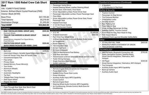 2017 RAM 1500 Rebel