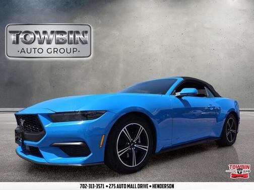 Blue 2025 Ford Mustang EcoBoost Premium
