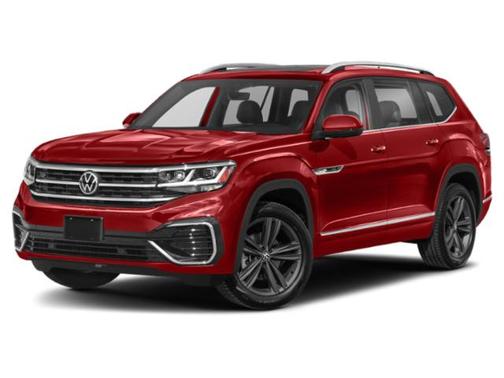 Aurora Red Metallic 2021 Volkswagen Atlas 3.6 V6 SEL R-Line SUV