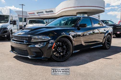 Pitch Black Clearcoat 2023 Dodge Charger SRT Hellcat Widebody