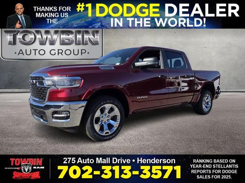 Delmonico Red Pearlcoat 2026 RAM 1500 Big Horn/Lone Star