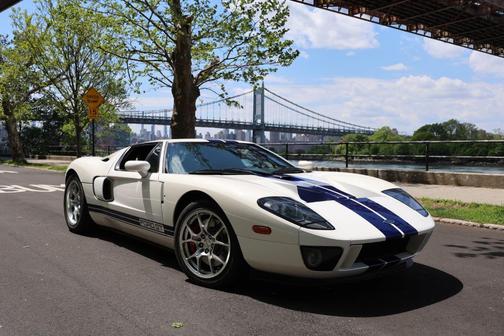 Blue Racing Stripes 2005 Ford GT Coupe