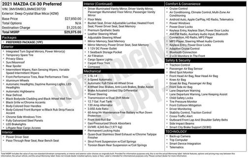 2021 Mazda CX-30 Preferred