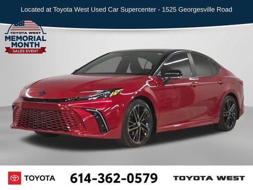 Supersonic Red/Midnight Black Metallic 2025 Toyota Camry XSE