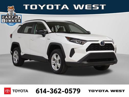 Super White 2021 Toyota RAV4 Hybrid LE