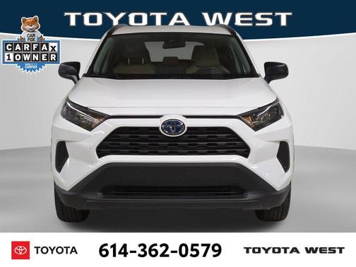 Super White 2021 Toyota RAV4 Hybrid LE