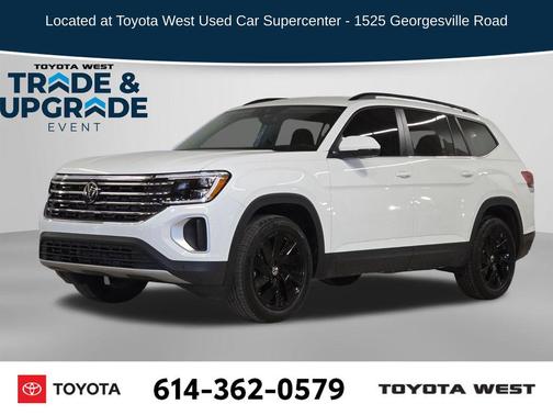 Pure White 2025 Volkswagen Atlas 2.0T SE w/Technology 4MOTION