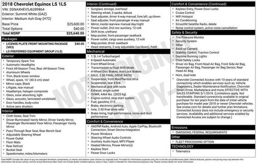 2018 Chevrolet Equinox LS