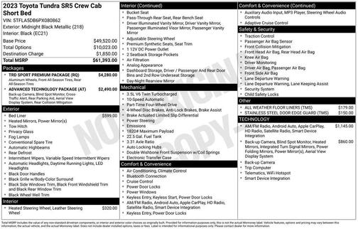2023 Toyota Tundra SR5