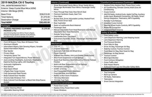 2019 Mazda CX-5 Touring