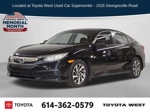 Crystal Black Pearl 2016 Honda Civic EX