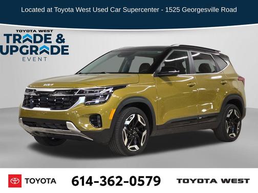 Valais Green/Black Roof 2024 Kia Seltos SX Turbo