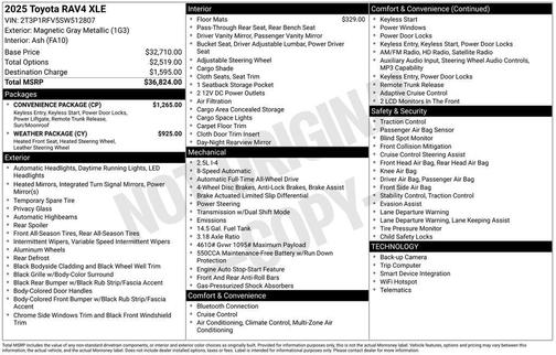 Magnetic Gray Metallic 2025 Toyota RAV4 XLE