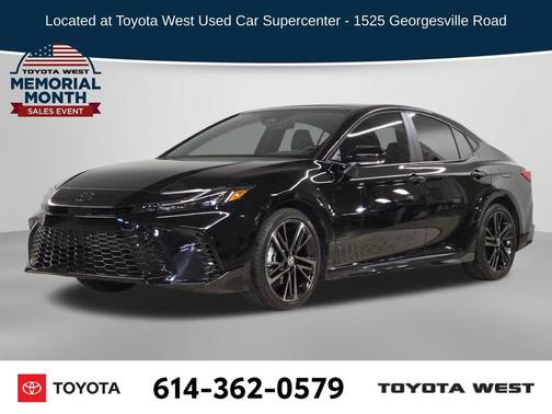 Midnight Black Metallic 2025 Toyota Camry XSE