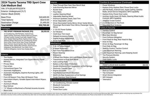 2024 Toyota Tacoma TRD Sport