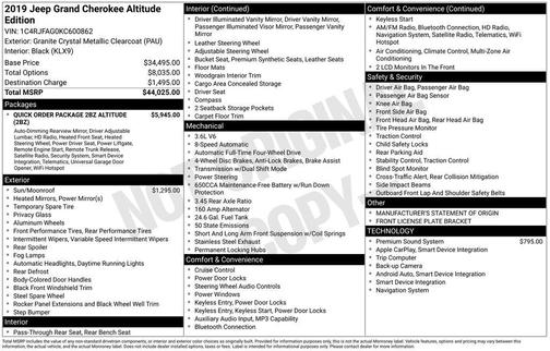 2019 Jeep Grand Cherokee Altitude