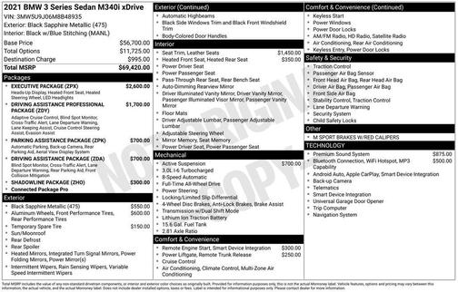 2021 BMW M340 i xDrive