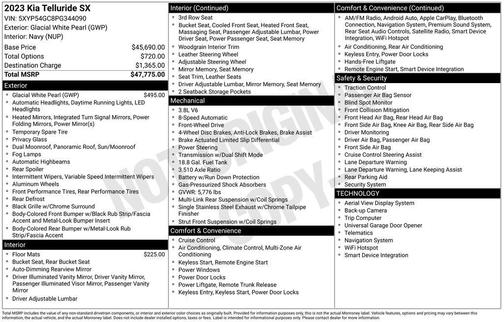 2023 Kia Telluride SX