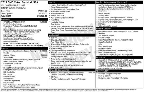 2017 GMC Yukon XL Denali