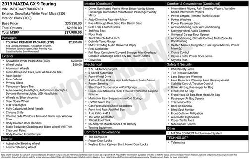 2019 Mazda CX-9 Touring