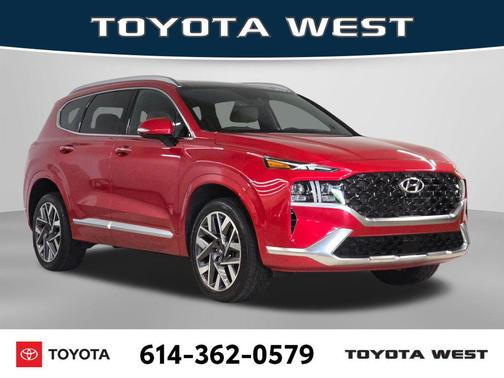 Calypso Red 2021 Hyundai SANTA FE Calligraphy