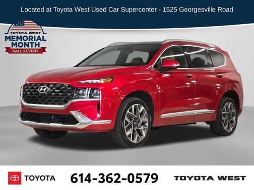 Calypso Red 2021 Hyundai SANTA FE Calligraphy