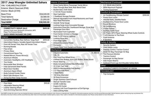 2017 Jeep Wrangler Unlimited Sahara