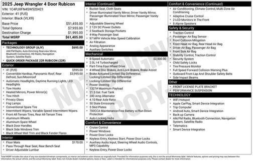2025 Jeep Wrangler Rubicon