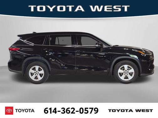 Midnight Black Metallic 2021 Toyota Highlander Hybrid LE
