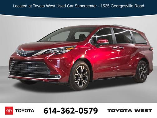 Ruby Flare Pearl 2025 Toyota Sienna Platinum