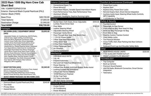 2023 RAM 1500 Big Horn/Lone Star