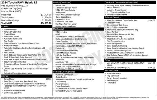 2024 Toyota RAV4 Hybrid LE