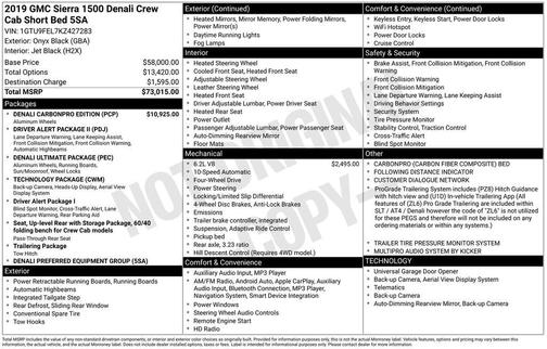 2019 GMC Sierra 1500 Denali