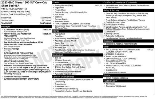 2023 GMC Sierra 1500 SLT
