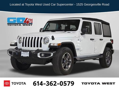 Bright White Clearcoat 2023 Jeep Wrangler 4-Door Sahara 4x4