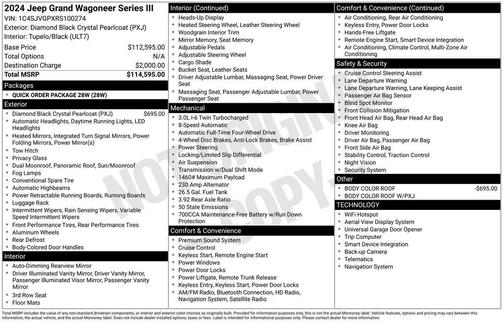 2024 Jeep Grand Wagoneer Series III 4x4