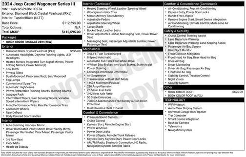 2024 Jeep Grand Wagoneer Series III 4x4