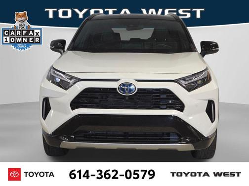 Blizzard Pearl/Midnight Black Metallic 2022 Toyota RAV4 Hybrid SE
