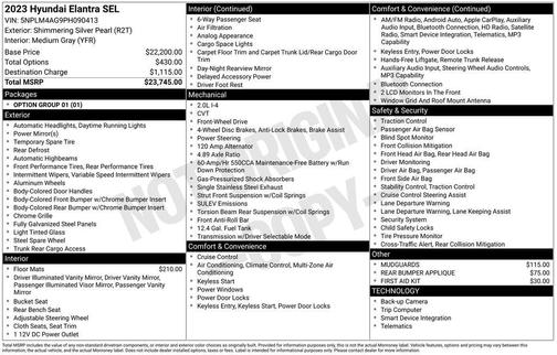 2023 Hyundai ELANTRA SEL