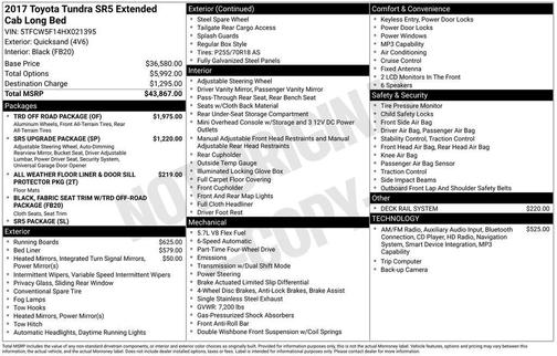Quicksand 2017 Toyota Tundra SR5