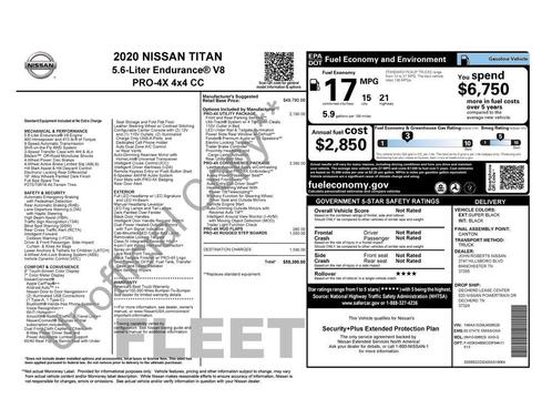 2020 Nissan Titan PRO-4X