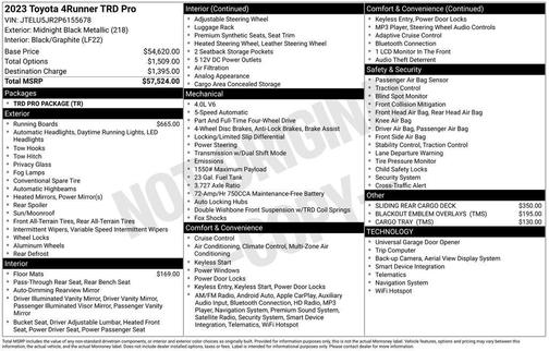 2023 Toyota 4Runner TRD Pro